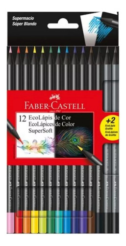 Lápices De Colores Supersoft - Faber Castell 12 Colores