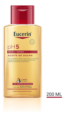 Aceite De Ducha Eucerin Ph5 Piel Seca Y Sensible 200ml