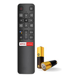 Controle Tv Para Tcl Semp Smart Tv Teclas De Atalho + Pilhas