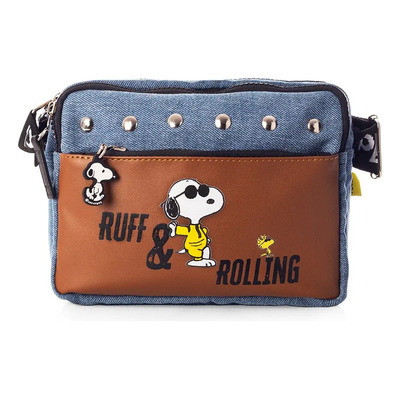 Bolso Crossbody Snoopy  By Peanuts Azul Mezclilla Original | Meses sin interés