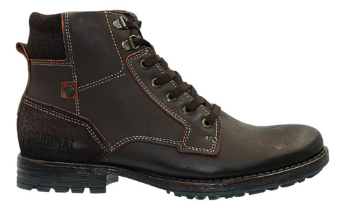 Bota Pegada Em Couro Masculina 18074703