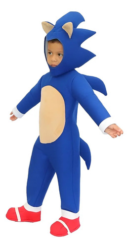 Disfraz Estilo Sonic De Lujo