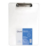 Tabla Porta Block Clipboard A4 Olami Plastico Color Transparente