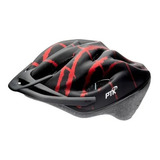 Capacete Ciclismo Mtb Pt/vm Adulto C Regulagem Ciclista Ptk Cor Preto/vermelho Tamanho Único