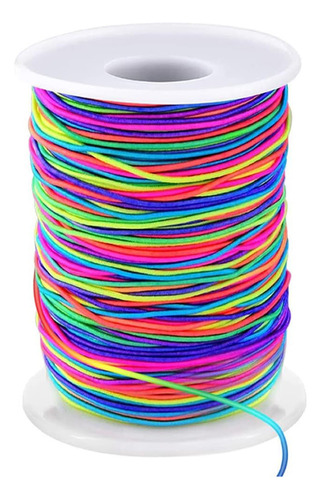 Hilo Elástico Para Pulsera Bisutería Joyería 1mm Arco Iris