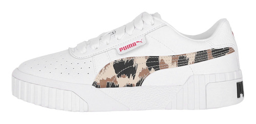 Zapatilla Puma Cali Leopard Mujer White/pink