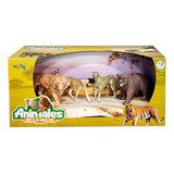 Play Sets Animal World Tigre Cheetah Oso Cheeta Pack X 4