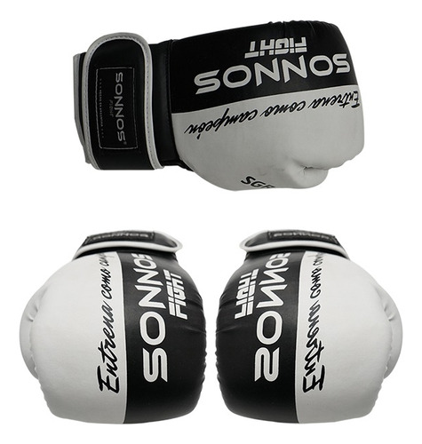 Guante Boxeo Sonnos Sgr 5.0 Cuero Pu Homologado Fab 14/16oz