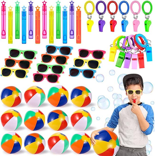 50 Piezas Regalos En Piscina Para Niños Gafas Sol Inflables