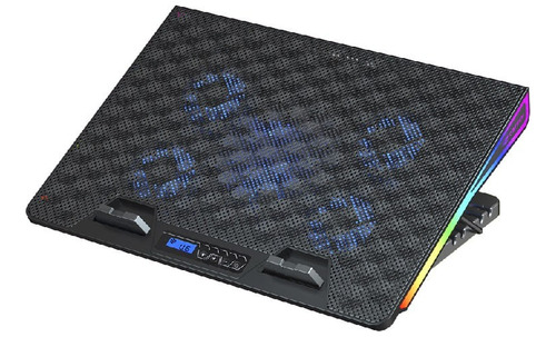 Base Notebook Gamer C3tech Nbc-510bk 17,3  Rgb Usb 2.0 Fan