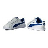 Zapatillas Puma Smash Fun L V Ps White Lapis 361591 13 Niño