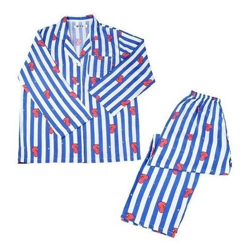 2 Piezas Kpop Bts Bt21 Precioso Pijama Fino De Verano