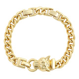 Brazalete Oro 14k Laminado Pantera 20.5cm Preciosa Hermosa