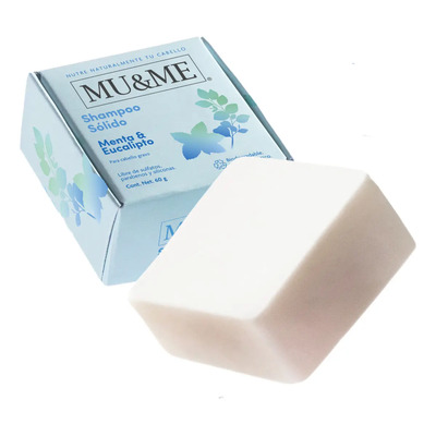 Shampoo Solido Mu&me Menta & Eucalipto Control Caspa 60gr | Meses sin interés