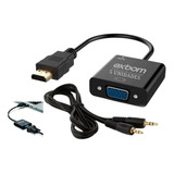 Cabo Conversor Hdmi Para Vga Full Hd 1080p 5 Peças Atacado