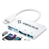 Adaptador Usb Hdmi Sd Memoria Compatible Con iPad Y iPhone