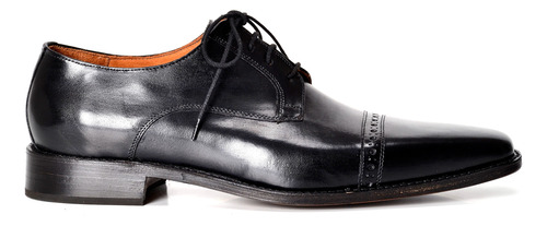 Zapatos De Cuero Negro Para Hombre