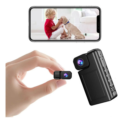 Accview 2K Mini Cámara Espía WiFi Cámara De Seguridad con Visión Nocturna y Sensor de Movimiento, Control Remoto App por Bluetooth\u002FWiFi, Para Casa\u002Foficina\u002Fauto\u002Fmascota, batería recargable dura 5 Horas | Envío gratis