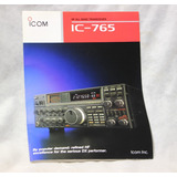 Folder Folheto Rádio Hf Icom Ic-765 -yaesu-