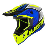  Casco Just 1 J38 Blade Azul/amar/negro  Xl (60-61)-bmmotopa