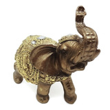 Elefante Indiano Em Resina Sorte Sabedoria Estatua Decoração