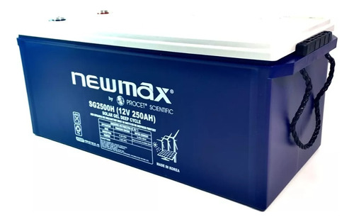 Batería De Gel 12v, 250ah, Ciclo Profundo, Newmax