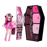 Muñeca Monster High Skulltimate Secrets Draculaura Ataud 