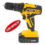 Parafusadeira Furadeira Vonder Bateria 12v Bivolt Pfv012i Cor Amarelo Frequência 50 Hz/60 Hz 100v/240v