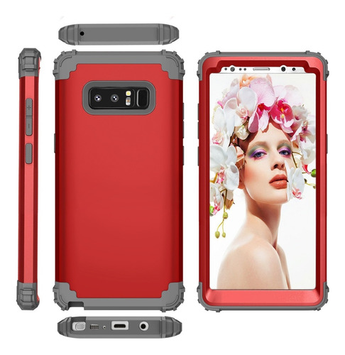 Funda Case Samsung Note8/note9/note10 Uso Rudo 3 En 1 