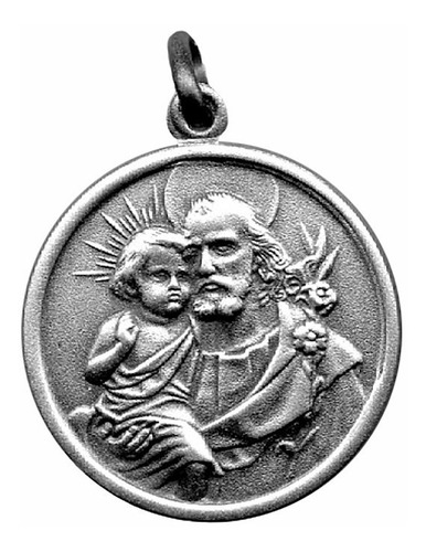 Medalla San José 28 Mm Cf Plata 900