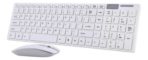 Kit De Teclado Y Mouse Inalambrico Blanco