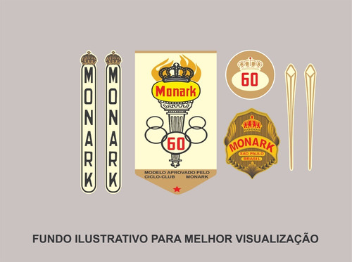 Adesivos Monark 1960 Olimpica