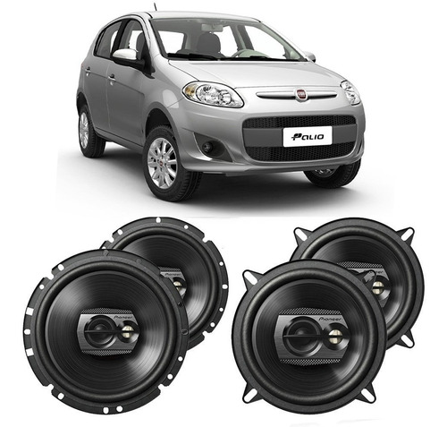 Auto Falante Fiat Palio G4 2008 A 2012 Pioneer 200w Rms