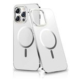 Carcasa Con Magsafe Para iPhone Con Borde Metalico 15 Pro 