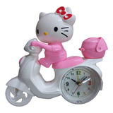 Reloj Despertador Kitty Alarma Sanrio Motocicleta Sanrio