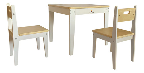 Damoch Family Juego De Mesa Y Silla De Madera Para Ninos, M