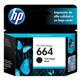 Cartucho De Tinta Hp 664 Negra Original F6v29al