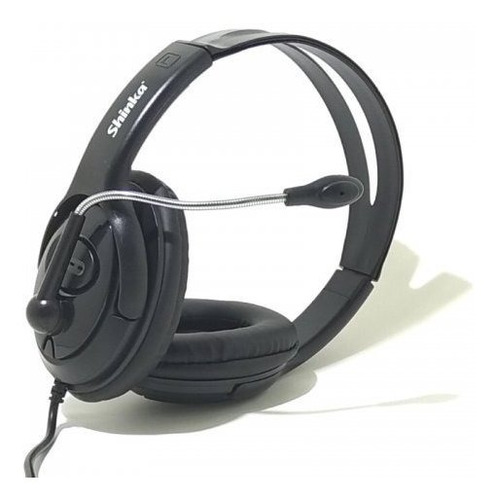 Headphone Com Microfone Sh-s66 Plug P3 Preto Shinka