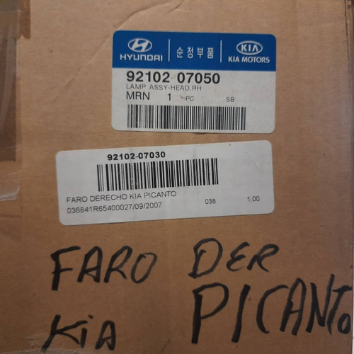 Faro Delantero Derecho Kia Picanto Original Kia Mobis Foto 8