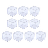 Vitrina Acrílica Pequeña De 10 Piezas, Caja 3,3x3,3x3,3 Cm