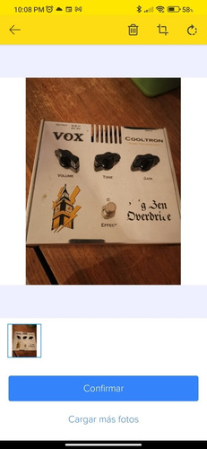 Pedal De Bulbo Vox Overdrive