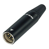 Conector Rean Tiny Xlr Macho De 3 Pin Rt3mc-b