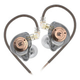 Auriculares Monitoreo In Ear Kz Edx Pro X Gris Oscuro