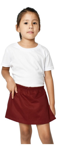 Short Pollera Escolar Colegial Gabardina Nena