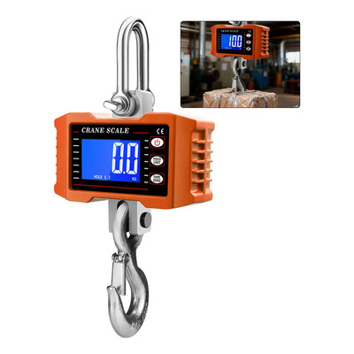 Báscula De Grúa Digital, Báscula Colgante De 1000 Kg Con Control Remoto, Pantalla Lcd Báscula De Grúa Industrial De Servicio Pesado, Báscula De Grúa De Pesaje Electrónica Portátil Para Granja, Constru | Meses sin interés