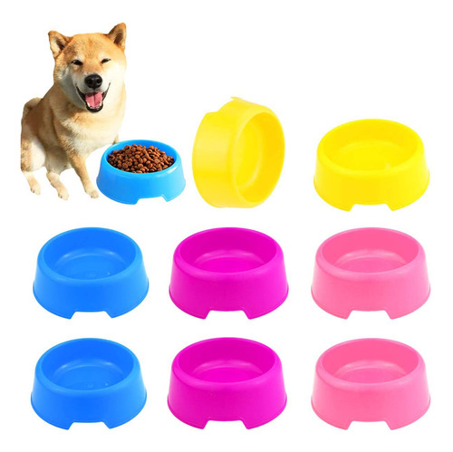 16 Cuencos De Plástico Para Mascotas Alimentador Para Perros