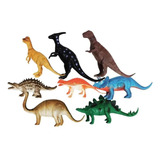 Kit 8 Dinossauros Brinquedo Barato - Aventura Jurássica