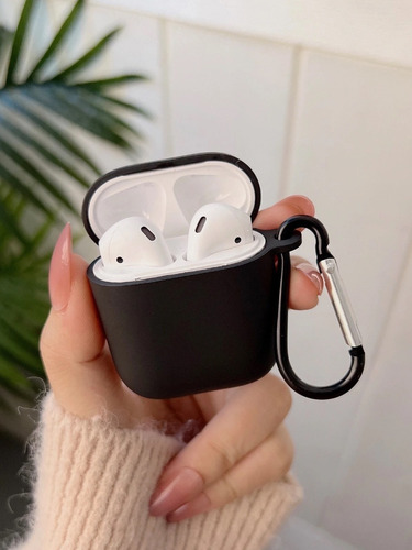 Funda Compatible Con AirPods Negra