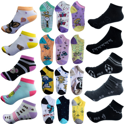 60 Pares De Calcetines Damas, Caballeros Y Niños, Mayoreo.