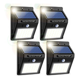 4 Paquete Lámparas Solares Para Exteriores Impermeable